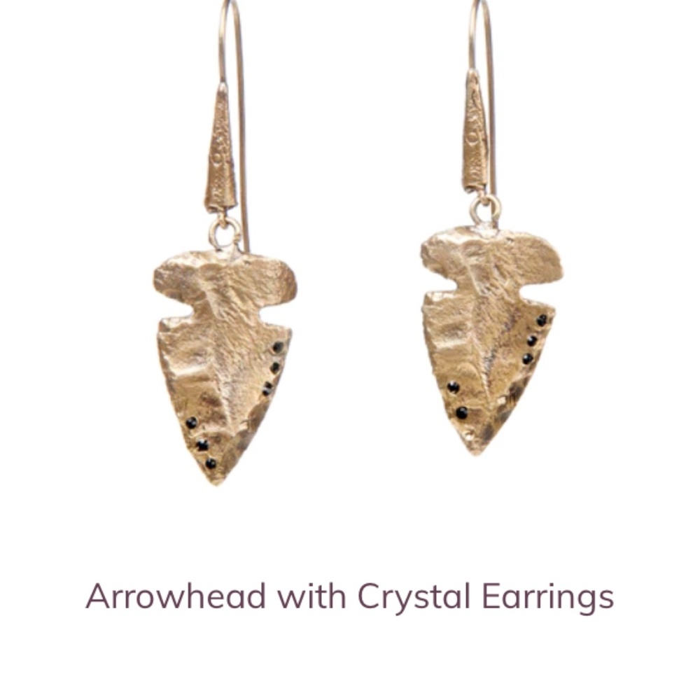 SALE!💥 ALKEMIE - Arrowhead Crystal Earrings